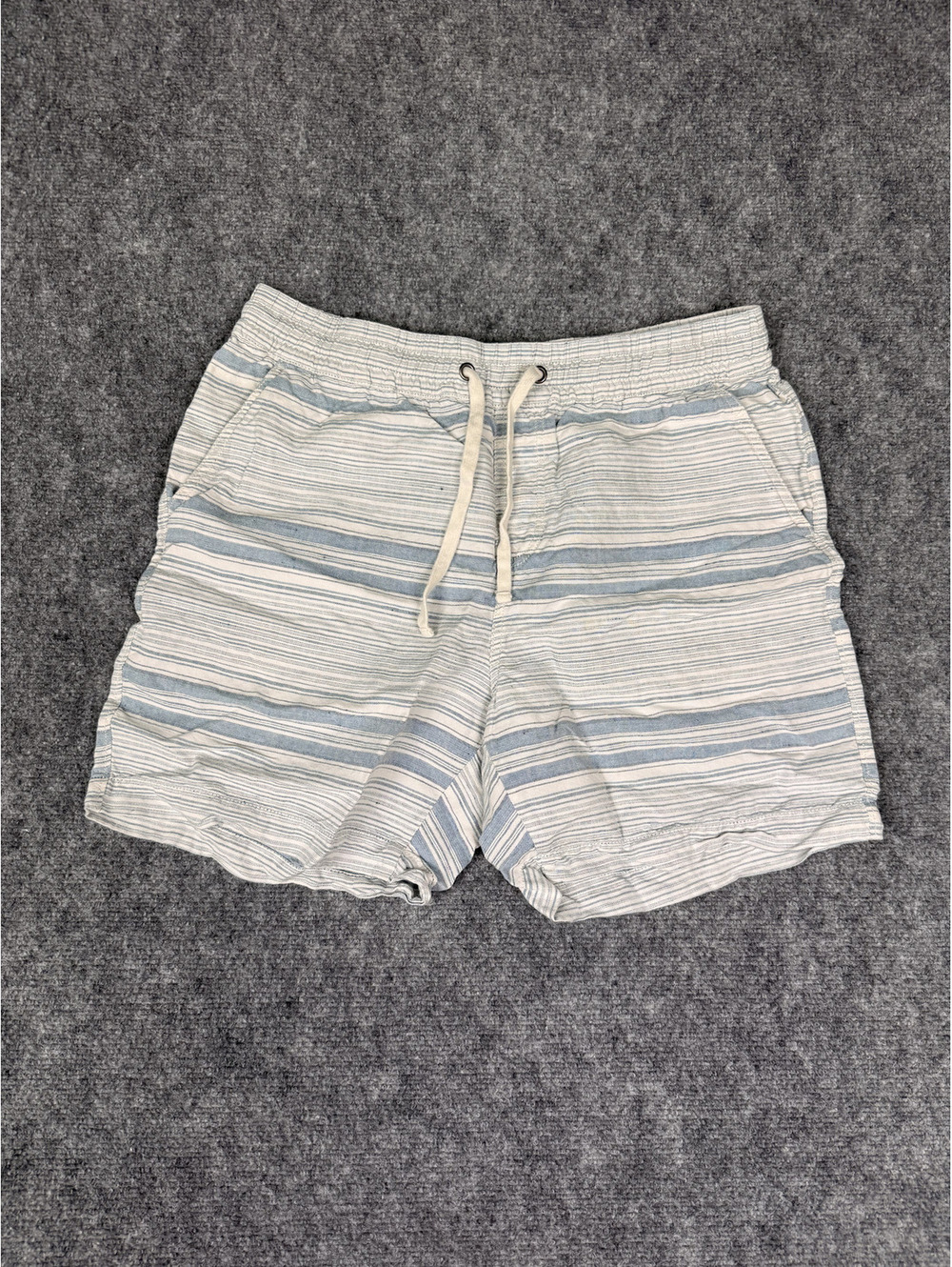 Lucky Brand Men's XL Striped Linen Cotton Blend Shorts